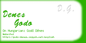 denes godo business card